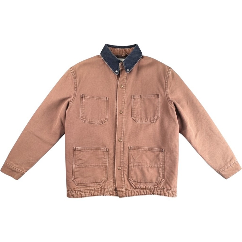 Vintage Madewell Blanket Lined Chore Barn Jacket Brown Canvas USA Mens Large